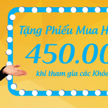 Khuyến mãi sốc cuối năm 2017: Mua 1 triệu đồng khóa học tặng 450.000 Phiếu mua sản phẩm spa